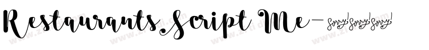 RestaurantsScript Me字体转换 RestaurantsScript Me字体转换